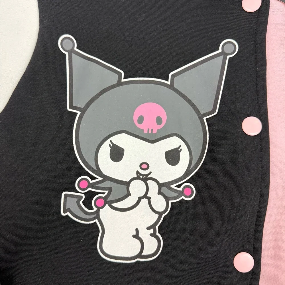 Hello Kitty Sanrio X Hot Topic My Melody & Kuromi Split Varsity Jacket Plus Size